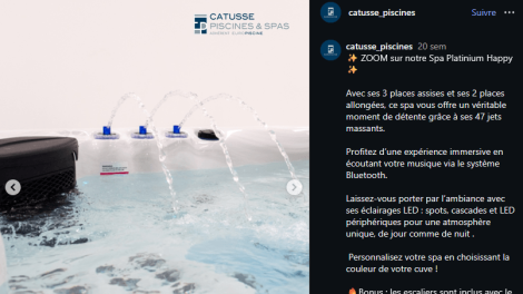 spa chez un pisciniste du cantal