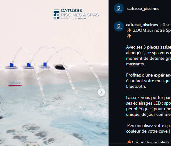 spa chez un pisciniste du cantal