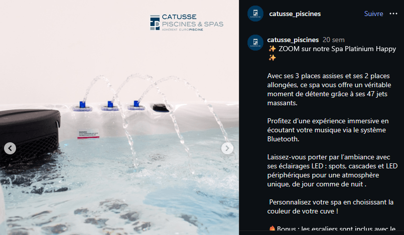 spa chez un pisciniste du cantal